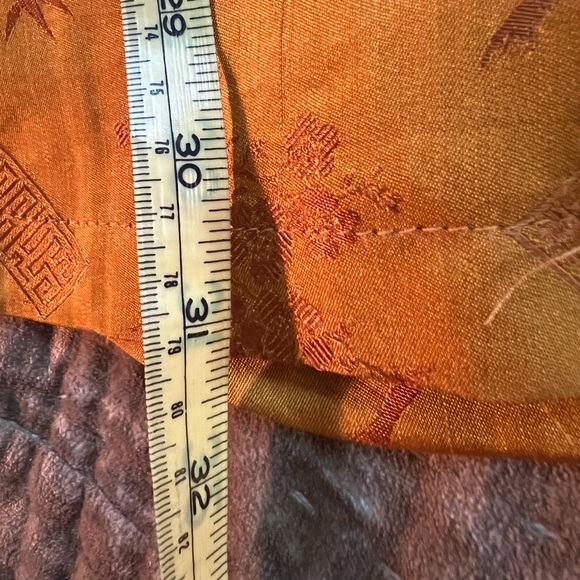 Copper gold shirt/tunic Asian blouse - Picture 5 of 6